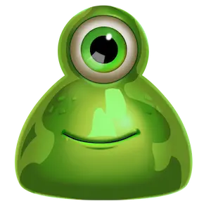 Gelbes Mini-Alien